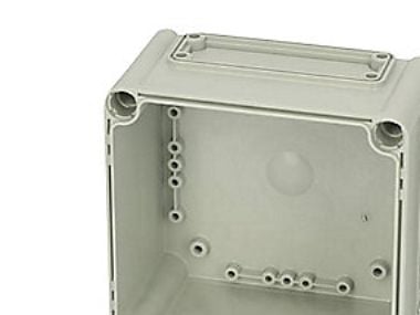 Fibox Base, PC Aukot, 5x koko 2 laippa + 1x koko 3 laippa 3530319 Kabinet-underdel 560 x 380 x 150 Polykarbonat Gråhvid (RAL 7035) 1 stk