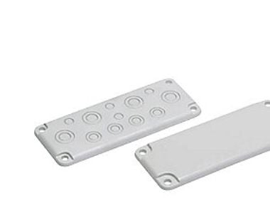 FIBOX Blindflange EK polykarbonaatti str.2 280mm kasseside med skruerille