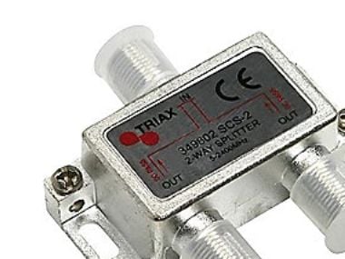 Triax SCS 2, Kaapelin jakaja, 75 O, 5 - 2400 MHz, Harmaa, Naaras, F-Type