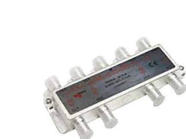 Triax SCS 8, Kaapelin jakaja, 75 O, 5 - 2400 MHz, Harmaa, Naaras, F-Type
