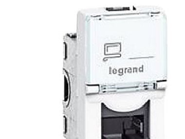 Legrand 0 765 61, RJ-45, 1 moduuli(a), UTP, Valkoinen, 22,5 mm, 25,2 mm