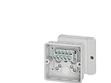 Liitäntärasia 5-napaisella liittimellä Cu enintään 2,5 mm2 IP55 kalvotiivisteillä harmaa DE 9325 Z 62000266