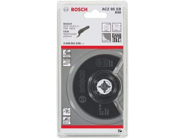 Bosch Starlock ACZ 85 EB - Segmentsagblad - for tre, metall, sandwichmaterialer, laminat, parkett - 85 mm