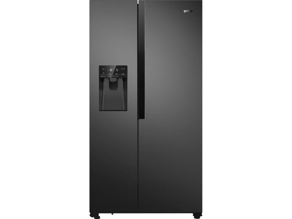 Gorenje Advanced NRR9185EABXLWD - Kjøleskap/fryser - side-ved-side med vannautomat - bredde: 91.5 cm - dybde: 67 cm - høyde: 178.6 cm - 547 liter -...