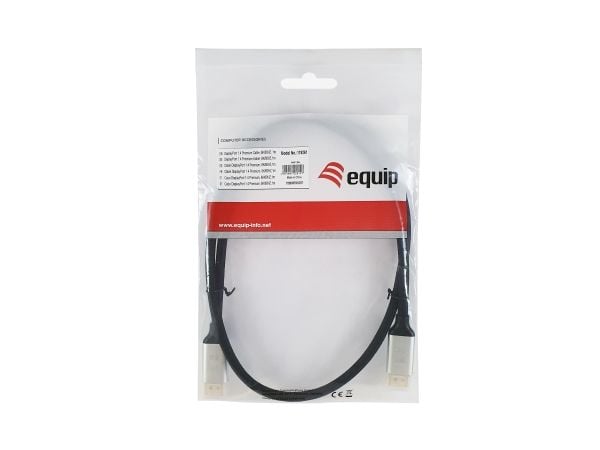 Equip 119266, 10 m, DisplayPort, DisplayPort, Hankjønn, Hankjønn, 7680 x 4320 piksler