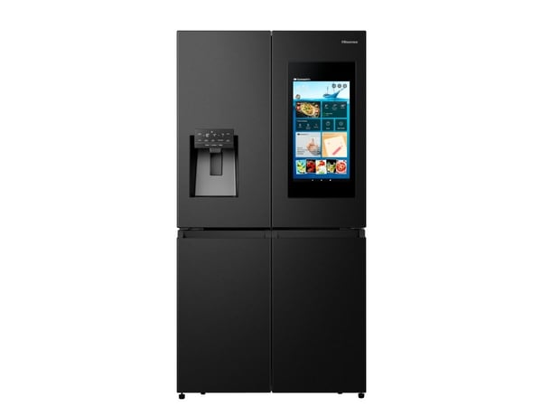 Hisense RQ760N4IFE - Kjøleskap/fryser - fransk dør underfryser med vannautomat, isdispenser - Wi-Fi - bredde: 91.4 cm - dybde: 72.5 cm - høyde: 178...