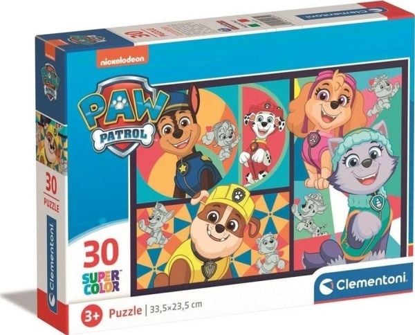 Clementoni Paw Patrol, 30 stykker, Fjernsyn/ filmer, 3 år