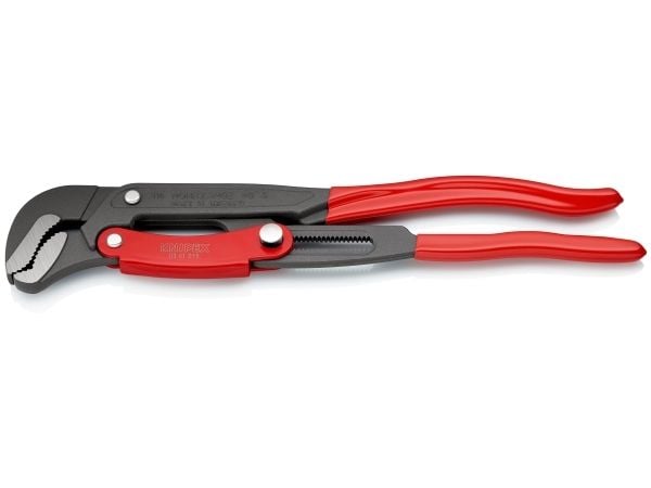 KNIPEX rørtang S-gab, grå pulvercoated, 420 mm