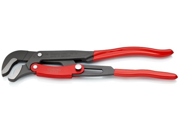 KNIPEX rørtang S-gab, grå pulvercoated, 420 mm