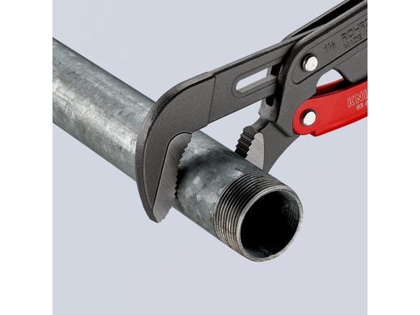 KNIPEX rørtang S-gab, grå pulvercoated, 420 mm