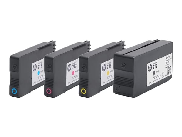 HP 712 - 80 ml - svart - original - DesignJet - blekkpatron - for DesignJet Studio, T210, T230, T250, T630, T650
