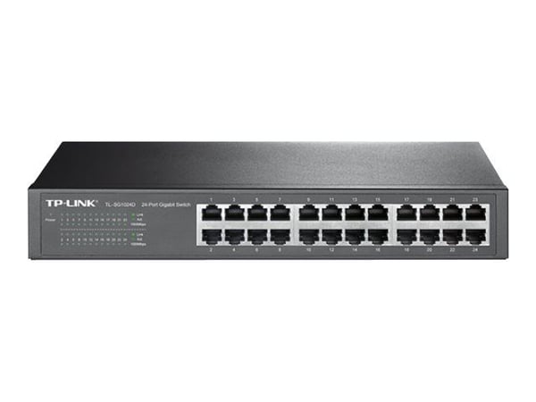 TP-Link TL-SG1024D - Switch - 24 x 10/100/1000 - stasjonær, rackmonterbar