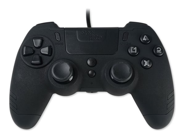 Steelplay Slim Pack - Gamepad - kabling - ibenholtsort - PC:lle, Sony PlayStation 3:lle, Sony PlayStation 4:lle