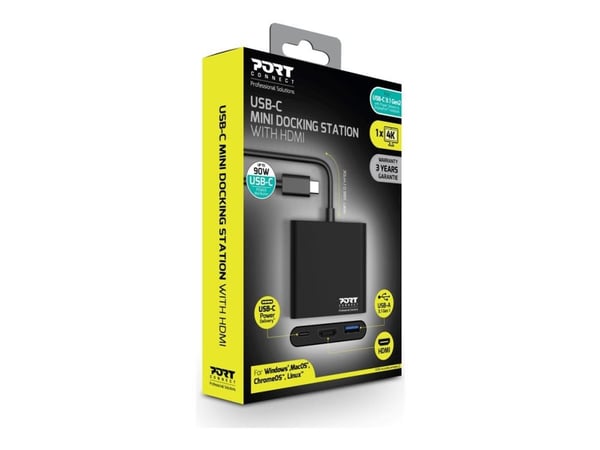 PORT connect Mini - Dockningsstation - USB-C - HDMI