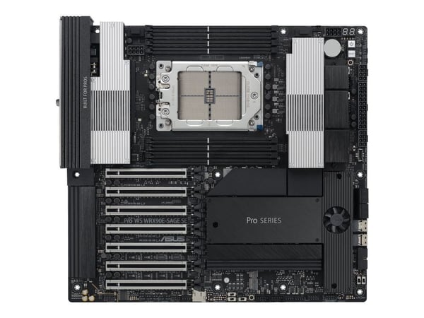 ASUS PRO WS WRX90E-SAGE SE - Hovedkort - SSI EEB AST2600 - Socket sTR5 - AMD WRX90 Chipset - USB 3.2 Gen 1, USB-C 3.2 Gen 2x2, USB4 - Gigabit LAN -...
