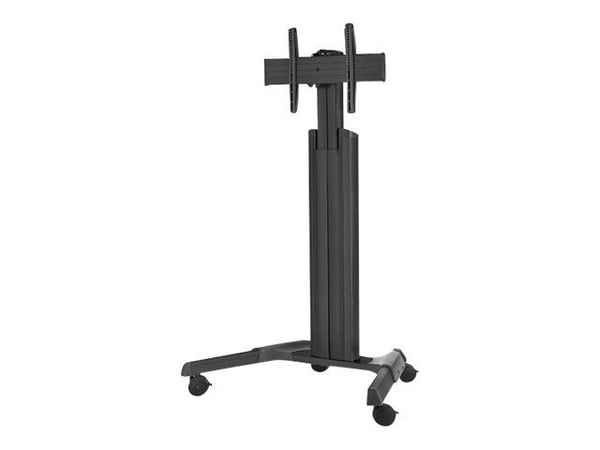 Chief Fusion Medium Height Adjustable Mobile TV Cart - For Displays 32-65" - Black - Vogn - for LCD-skjerm - svart - skjermstørrelse: 32"-65"