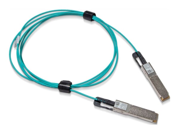 NVIDIA - 200GBase direktkopplingskabel - QSFP56 till QSFP56 - 10 m - fiberoptisk - halogenfri, aktiv - svart