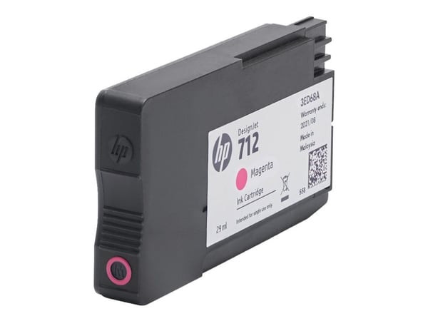 HP 712 - 29 ml - magenta - original - DesignJet - blekkpatron - for DesignJet Studio, T210, T230, T250, T630, T650