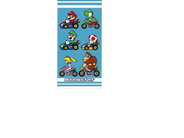 Mario Kart Badehåndklæde - 100 procent bomuld