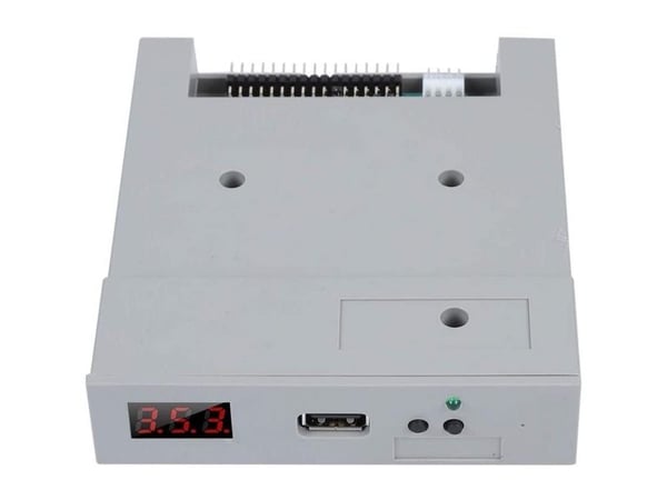 CoreParts 3,5" 1,44 MB USB SSD diskettstasjonsemulator, grå, 34-pinners diskettdrivergrensesnitt, 5 V DC (MS-SFR1M44-U100)