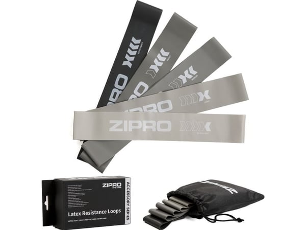 Zipro Mini Band Mini Band Latex eri vastustasoja eli harmaa 5 kpl.