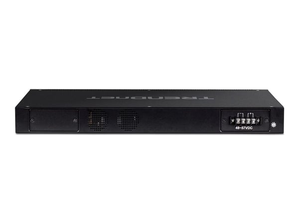 TRENDnet TI-RP262I - Industrial - switch - Styrt - 24 x 10/100/1000 (PoE+) + 2 x SFP - rackmonterbar - PoE+ - TAA-samsvar