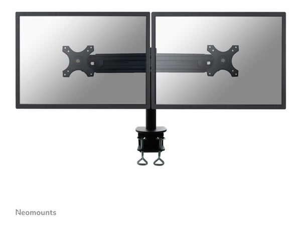 Neomounts FPMA-D700D - Monteringssett - full bevegelse - for 2 LCD-skjermer - svart - skjermstørrelse: 19"-30" - klemmemonterbar, skrivebordsmonterbar