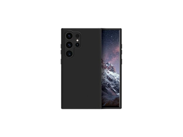 dbramante1928 Costa Rica - Baksidesskydd för mobiltelefon - återvunnet silikon, återvunnen plast - nattsvart - för Samsung Galaxy S24 Ultra