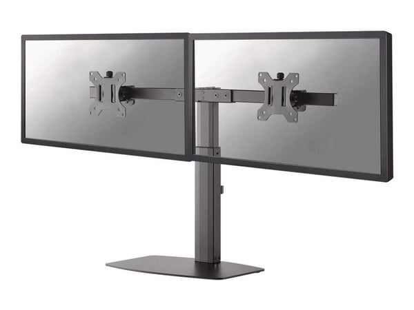 Neomounts FPMA-D865D - Ställ - fullständig rörelse - för 2 LCD-bildskärmar - svart - skärmstorlek: 10"-27" - skrivbordsstativ, disk-monteringsbar