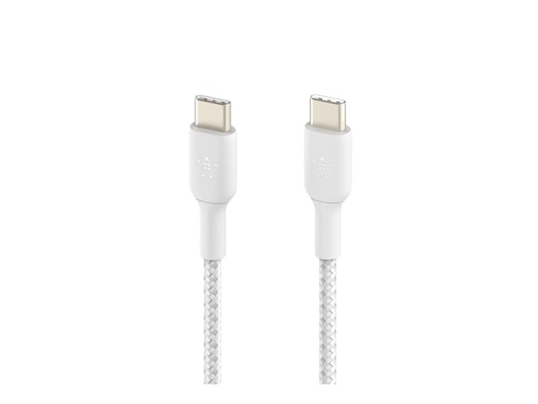 Belkin BoostCharge - USB-kabel - USB-C (hann) til USB-C (hann) - 1 m - hvit