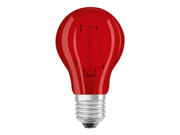 OSRAM LED STAR Décor - LED-filamentlyspære - E27 - 2.5 W (ekvivalent 7 W) - klasse G - rødt lys - 1000 K