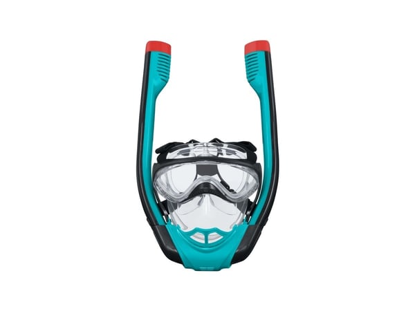 Bestway 24060 / 23, Vuxen, Heltäckande cyklop, Snorkling, Silikon, Svart, Röd, Transparent, Turkos, 14 År
