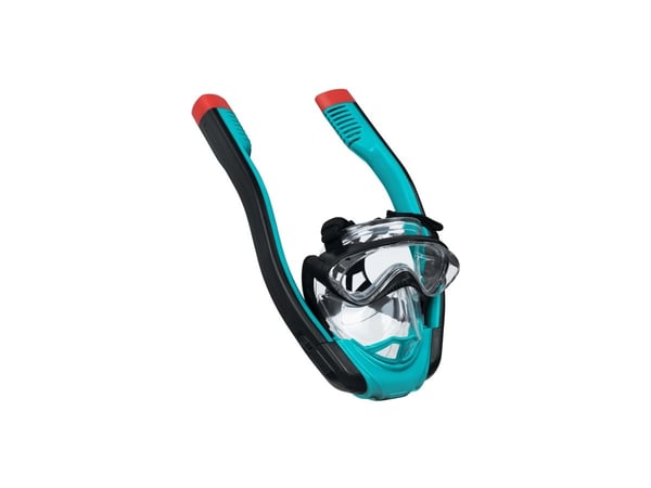 Bestway 24060 / 23, Vuxen, Heltäckande cyklop, Snorkling, Silikon, Svart, Röd, Transparent, Turkos, 14 År