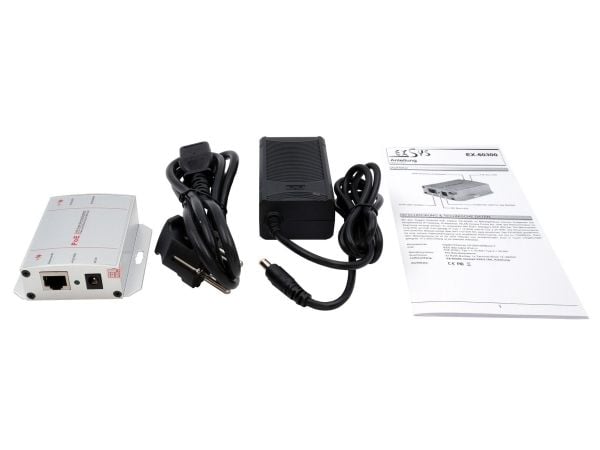EXSYS EX-60300, Gigabit Ethernet, 10,100,1000 Mbit/s, 10/100/1000, IEEE 802.3af, IEEE 802.3at, Grå, Metall