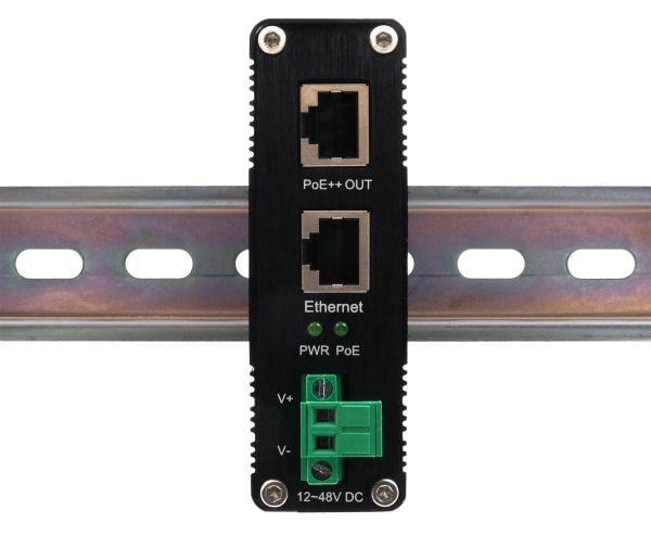 PoE++ Gigabit-injektor 95W DC-inngang +12V til +48V