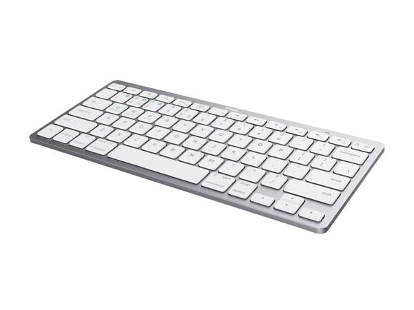 Trust - Tastatur - trådløs - Bluetooth 4.0 - QWERTY - USA - sølv