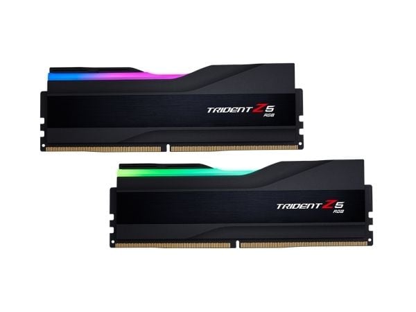 G.Skill Trident Z5 RGB - DDR5 - sett - 48 GB: 2 x 24 GB - DIMM 288-pin - 8400 MHz / PC5-67200 - CL40 - 1.4 V - ikke-bufret - on-die ECC - matt svart