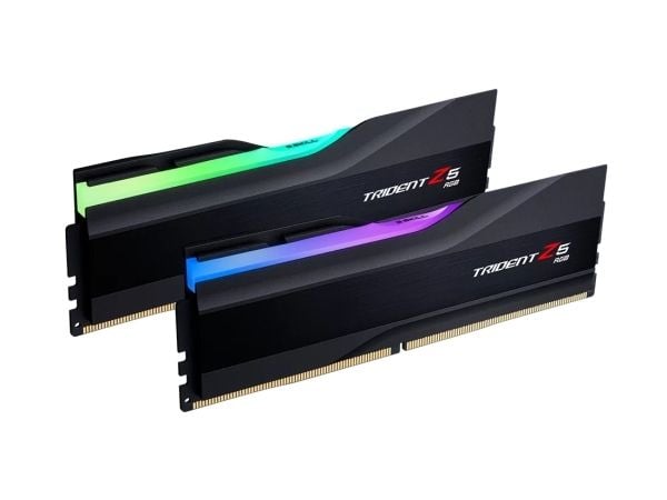 G.Skill Trident Z5 RGB - DDR5 - sett - 48 GB: 2 x 24 GB - DIMM 288-pin - 8400 MHz / PC5-67200 - CL40 - 1.4 V - ikke-bufret - on-die ECC - matt svart
