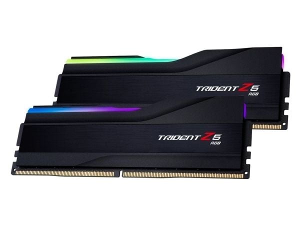 G.Skill Trident Z5 RGB - DDR5 - sett - 48 GB: 2 x 24 GB - DIMM 288-pin - 8400 MHz / PC5-67200 - CL40 - 1.4 V - ikke-bufret - on-die ECC - matt svart