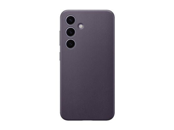 Samsung GP-FPS921HCA - Baksidedeksel for mobiltelefon - veganlær - mørk fiolett - for Galaxy S24