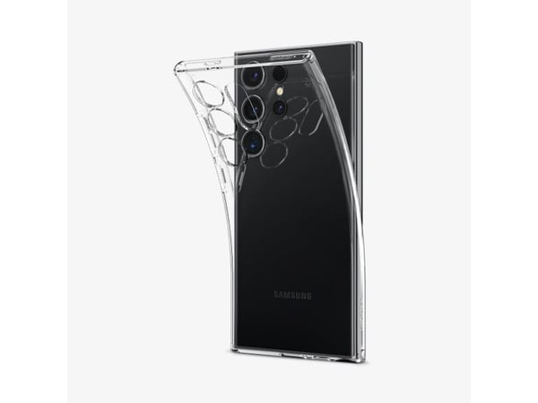 Spigen Liquid Crystal - Baksidedeksel for mobiltelefon - termoplast-polyuretan (TPU) - krystallklar - for Samsung Galaxy S24 Ultra