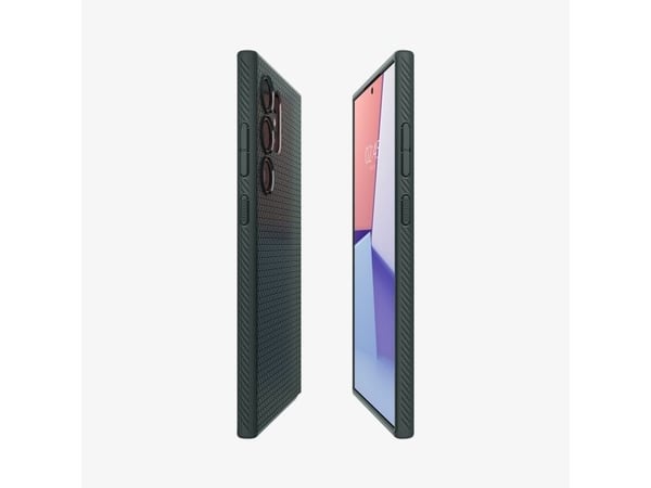 Spigen Liquid Air - bakdeksel til mobiltelefon - termoplastisk polyuretan (TPU) - avgrunnsgrønn - for Samsung Galaxy S24 Ultra