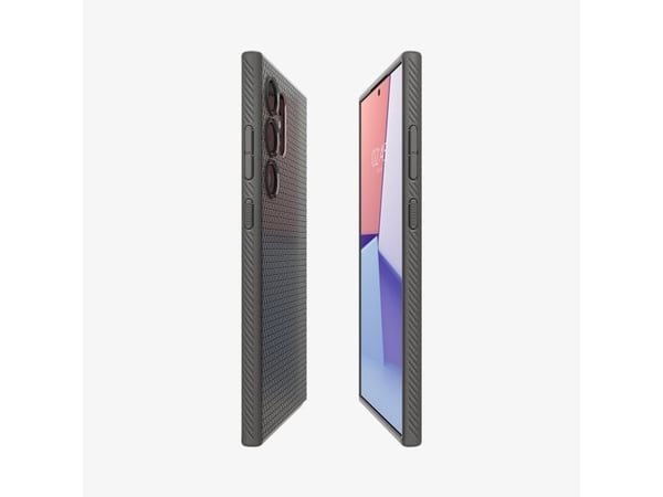 Spigen Liquid Air - Baksidesskydd för mobiltelefon - termoplastisk polyuretan (TPU) - granitgrå - för Samsung Galaxy S24 Ultra