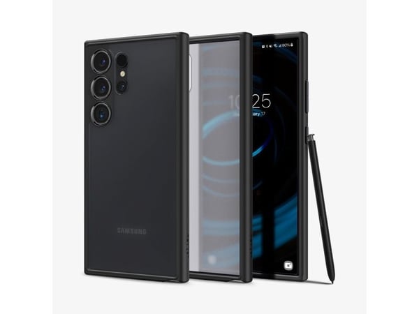 Spigen Ultra Hybrid - Baksidedeksel for mobiltelefon - polykarbonat, termoplast-polyuretan (TPU) - frostsvart - for Samsung Galaxy S24 Ultra