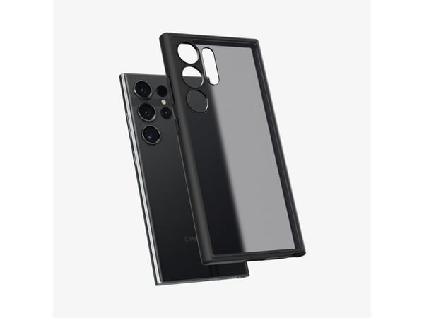 Spigen Ultra Hybrid - Baksidedeksel for mobiltelefon - polykarbonat, termoplast-polyuretan (TPU) - frostsvart - for Samsung Galaxy S24 Ultra