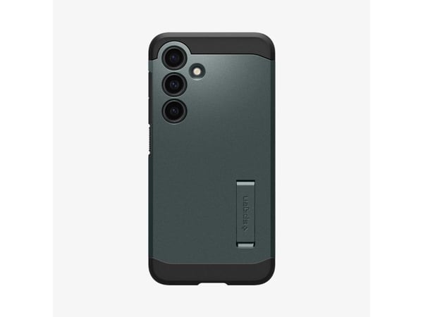Spigen Tough Armor, Suojus, Samsung, Galaxy S24 Plus, 17 cm (6.7"), musta, Vihreä