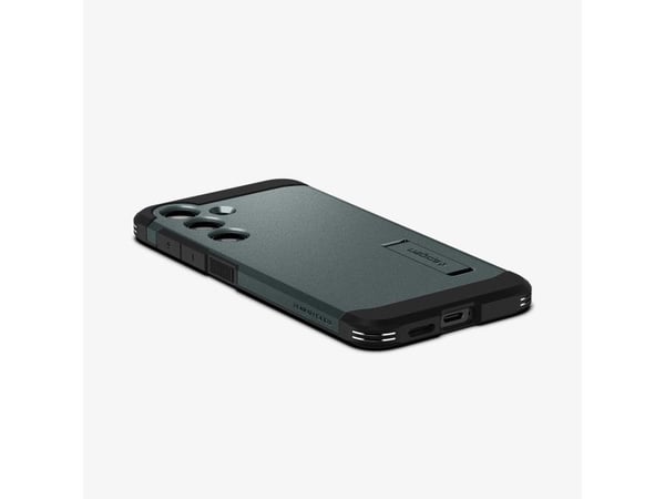 Spigen Tough Armor, Suojus, Samsung, Galaxy S24 Plus, 17 cm (6.7"), musta, Vihreä