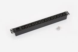 Triton RAB-PD-X10-A1 - Strømfordelingslist (kan monteres i rack) - AC 230 V - inngang: IEC 60320 C14 - utgangskontakter: 14 - 1U - 19" - RAL 9005