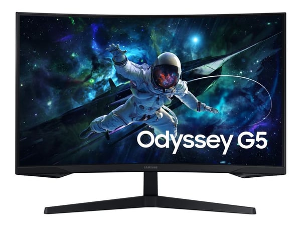 Samsung Odyssey G5 S32CG552EU - G55C Series - LED-skjerm - gaming - kurvet - 32" - 2560 x 1440 QHD @ 165 Hz - VA - 300 cd/m² - 2500:1 - HDR10 - 1 m...