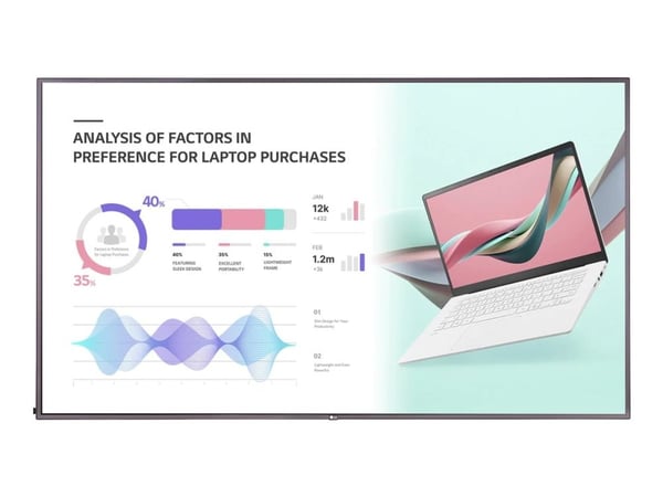 LG 98UH5J-H, Digitaalinen litteä infotaulu, 2,49 m (98"), LCD, 3840 x 2160 pikseliä, Wi-Fi, 24/7 LG 98UH5J-H, Digitaalinen litteä infotaulu, 2,49 m (98"), LCD, 3840 x 2160 pikseliä, Wi-Fi, 24/7